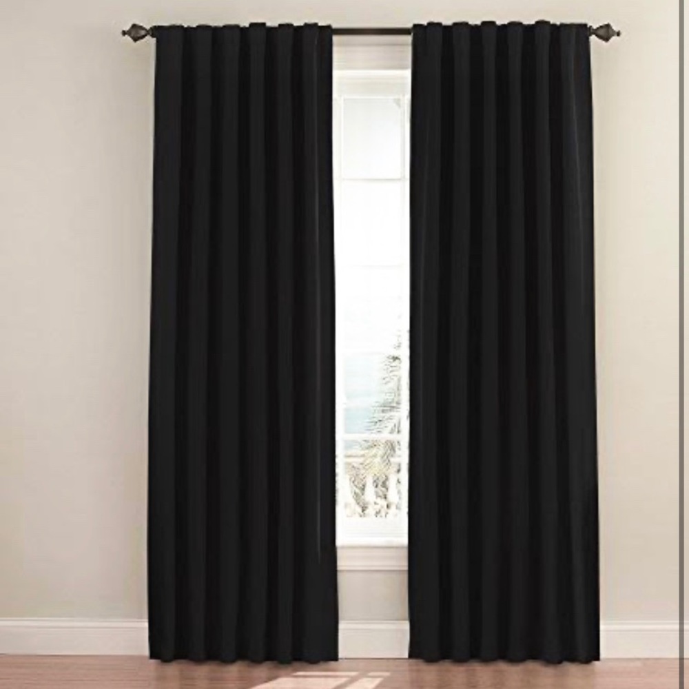 Jet Black Eclipse Blackout Curtains